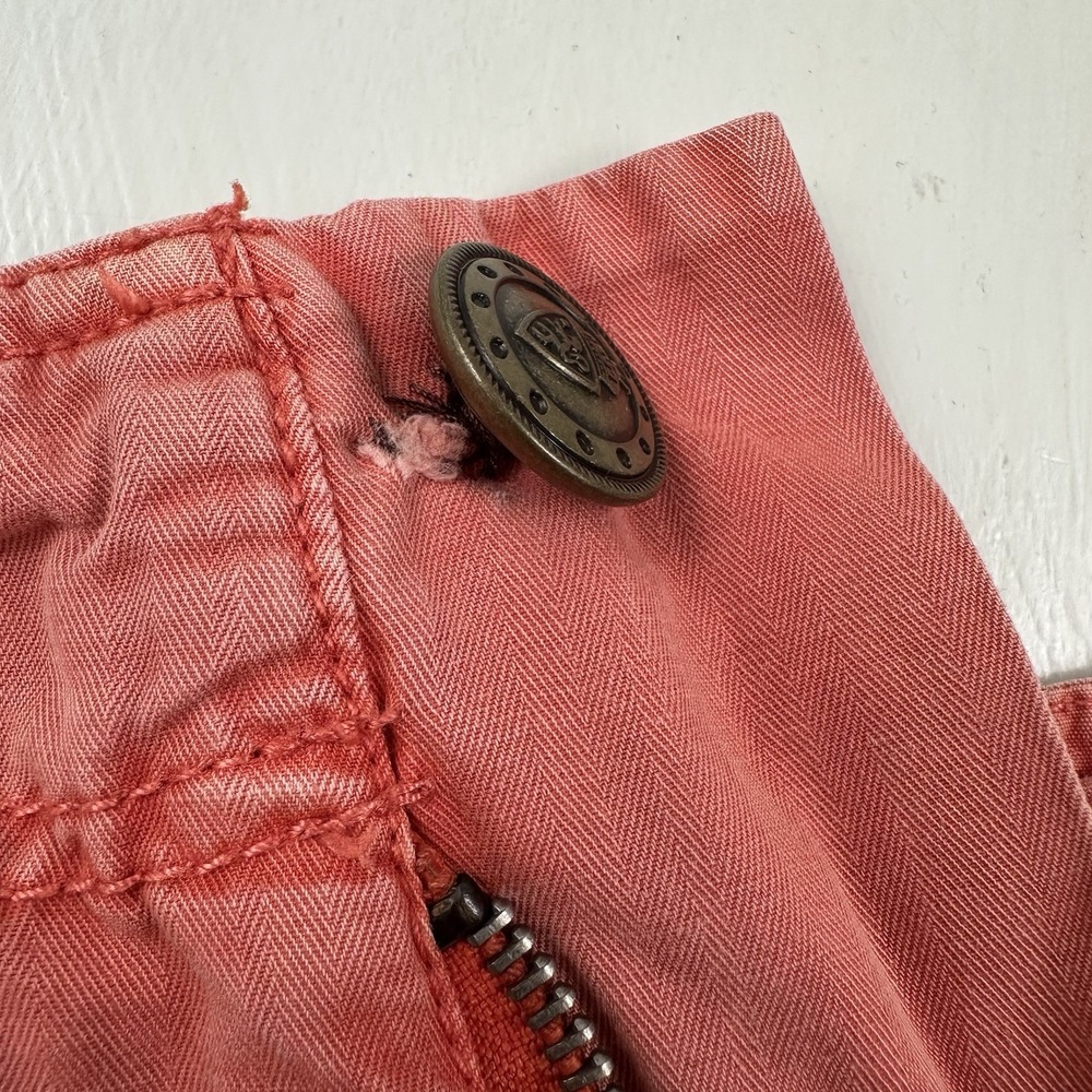 VTG‎ XRay Mens Herringbone Cargo Shorts 40 X 15 Faded Red Military Skater Y2K - Picture 15 of 16